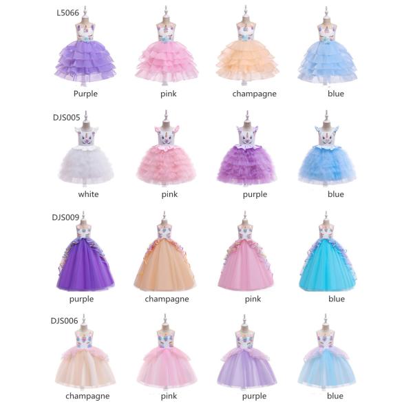 1.5M 59in Children'S Dress Up Costumes Unicorn Tutu Dress For 3 Years Girls