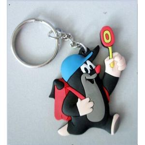 customized logo rubber pvc keychain, Specter logo souvenir rubber keycharm,