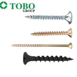 TOBO White Galvanized Cross Head Self Tapping Screws Din7981 Din7983