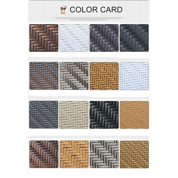 Hotel Restaurant Furniture Outdoor Bistro Bar Table And Chairs PE Rattan Rectangle Shape