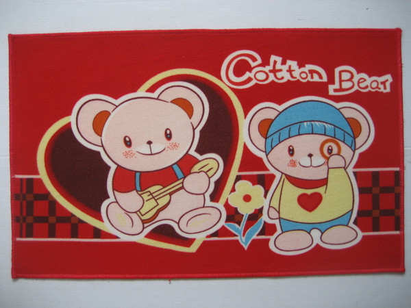 Custom made 40 x 60cm indoor anti slip Printed Door Matting / Doormats for