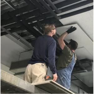 Fireproof Acoustic gypsum Plaster Board Ceiling With T Grid OEM