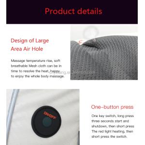 Hotel Heated Vibrating Pillow Homedics Rechargeable Shiatsu Heated Massage