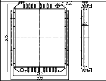 20Y-03-21510 Radiator For Komatsu Excavator PC200-6 PC210-6 With Engine 6D102