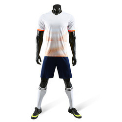 Men Football Soccer Uniform Kit Custom Sublimation Sports Accept Customized Logo