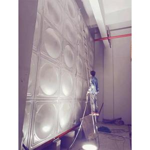 1.2mm - 3mm Cold Water Storage Tanks , School / Hospital Metal Water Tank