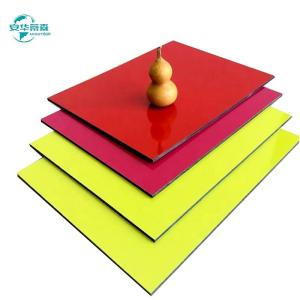 High Glossy Coating Aluminum Composite Panel Glossiness 85% Exceptional