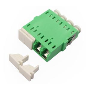Green Singlemode LC Quad Adapter Customized Mounting Without Flange