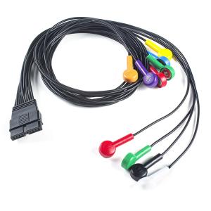 IEC/AHA Color Coding Schiller MS-12 Blue Compatible ECG Patient Cable for FT-1 2