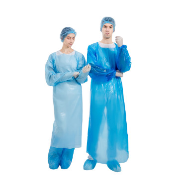 Buy FDA Disposable CPE Gown , 510K CPE plastic gown at wholesale prices