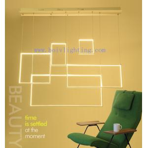 Modern LED Pendant Lamp Square Acrylic Chandelier for Party 160*50*1350MM