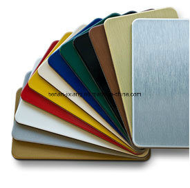 China 3mm PE Aluminum Composite Panel Surface Brushed Anodized on sale