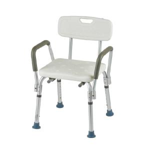 Elderly Square Seat Bathroom Shower Chair Bath Seat with Back