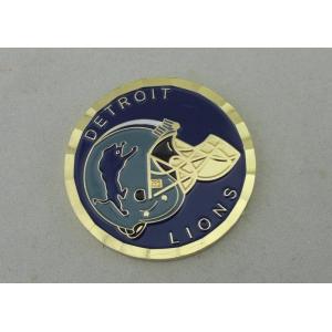 Customized Logo Personalized Coins Brass Stamping , Soft Enamel Coins