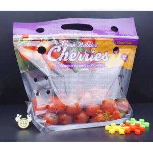 China fruit packaging bag for strawberry/cherry/blueberry, printed zipper strawberry food grade packaging bag with zipper, Rec on sale
