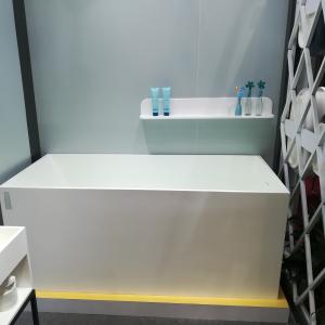 Single Tier Stone Bathroom Shelf Modern Design Eco Friendly