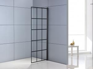 Quality Aluminum Frame Bathroom Shower Sliding Glass Doors 6mm for sale