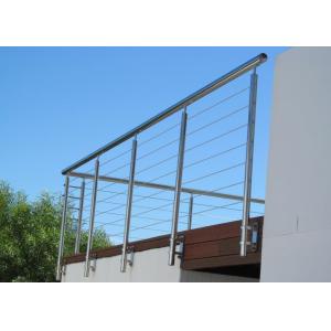 Customized 316 Stainless Steel Outdoor Cable Railing System For Deck