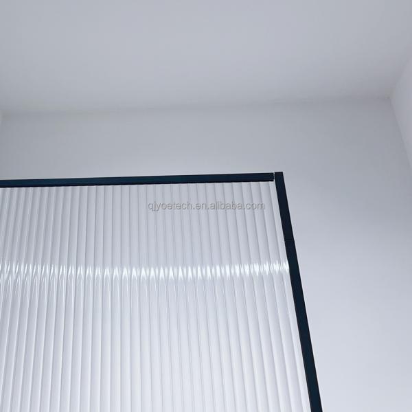 Bathroom and Living Room Tempered Glass Fixed Shower Screen with Elegant Moru Pattern