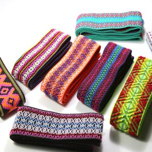 Retro Jacquard Ribbon for Garment Underwear Waistband Vintage Jacquard Elastic