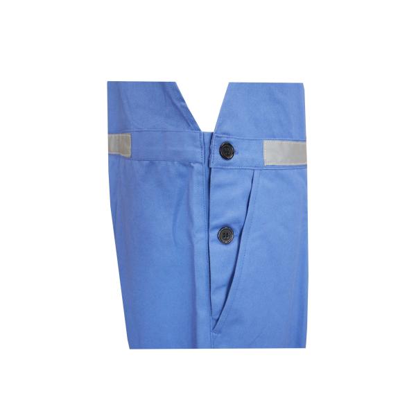 330g 100% Cotton Fire Retardant Bib Overalls Working Pants With Reflective Straps