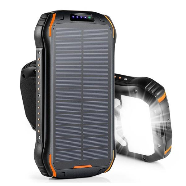 Buy 26800mAh Portable Solar Powerbank With Wireless Function IPX7 Waterproof at wholesale prices