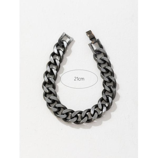 Hot Sale Men Metal Gun Black Chain Bracelets Miami Cuban Link Chain Bracelet for Men and Women Girls Jewelry Gifts