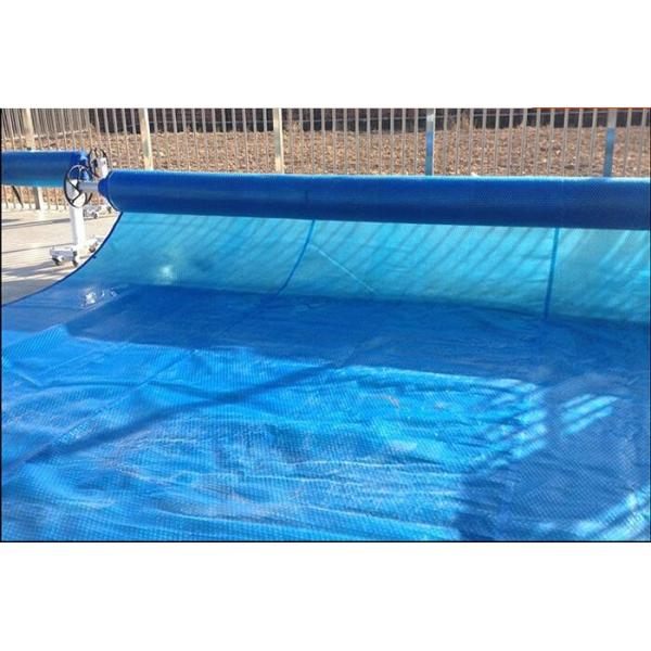 Anti - UV 100um 200um Swimming Pool Solar Cover Blue Color PE Bubble Blanket