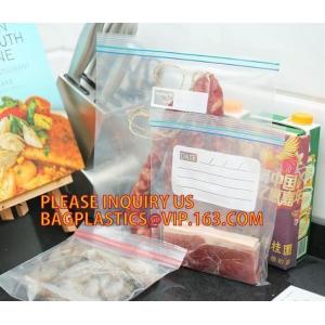 Clear food grade poly custom LDPE plastic k bag with color box packing, LDPE