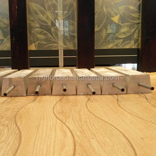 Customized Current Magnesium Anode With D Trapezoid Shape And ISO9001 / ROHS