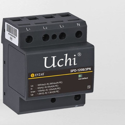 Buy Red Thermoplastic Housing Surge Protector SPD 120kA Secondary at wholesale prices