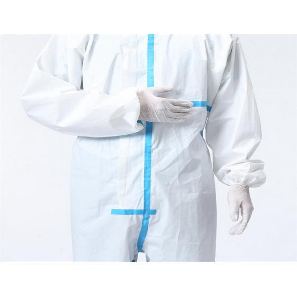 Buy Hospital Breathable PPE Disposable Medical Protective Coverall With Tape at wholesale prices