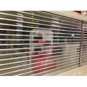 Automatic Remote Control Clear Plastic Roller Shutter Doors 2mm Polycarbonate