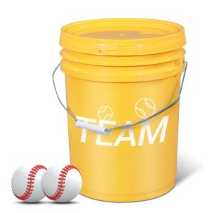 Colorful Custom Logo Plastic 5 Gallon Baseball Softball Bucket for Softball