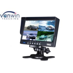 Quad car tft lcd monitor 7 inches Screen with 4 Video Cameras Inputs