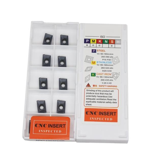 Tungsten Indexable Apkt 1003 Inserts Apkt160408 RDMT Square Shape