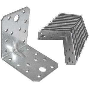 Silver 70 x 70 x 55 x 2.5mm Corner Angle Connecting Braces Plates Beading Heavy