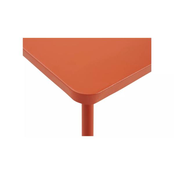 Outdoor Furniture AJUNION Colorful Macaron Metal Patio Set with 4 Seating Lounge Chairs