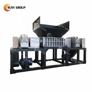 China Scrap Car Double Shaft Shredder Machine with 15KW Power and Video Outgoing-Inspection on sale
