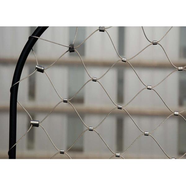 Buy 1.6mm Thickness Balustrade Wire Mesh Ferrule Cable Mesh With SGS Certification at wholesale prices