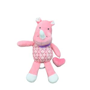 Baby Soothing Music Bell Animal Plush Dolls With Hanging Ring