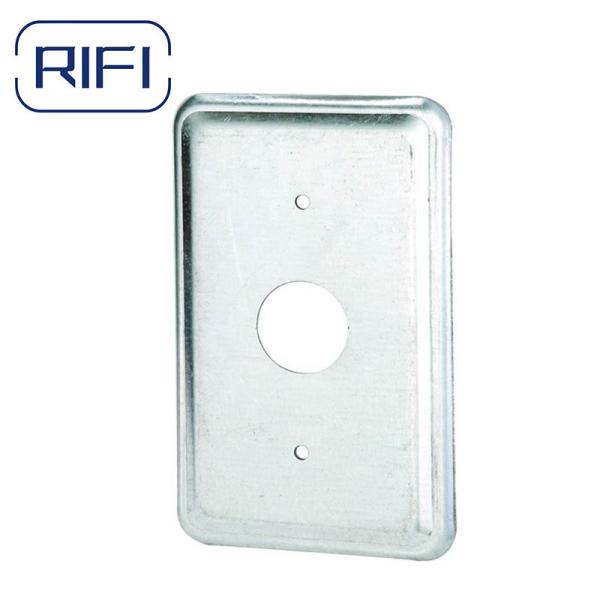 RS9 Raised Steel Cover Galvanized Electrical Conduit Box Cover For EMT Junction Boxes