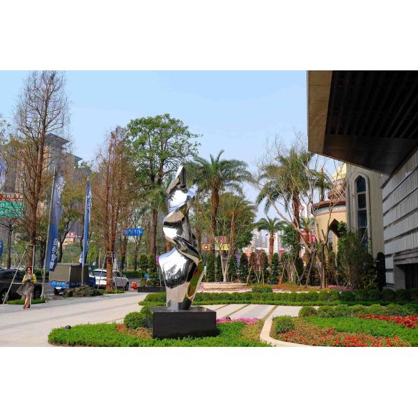 Buy Contemporary Outdoor Metal Sculpture Plaza Decoration In Stainless Steel 316L at wholesale prices