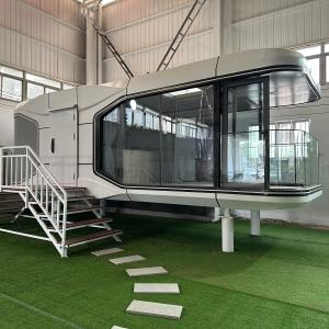 Quality Modular Luxury Prefab Steel Smart Space Capsule Home 30-40 Years Life Span Customized Interior Decoration for Outdoor Hotel for sale