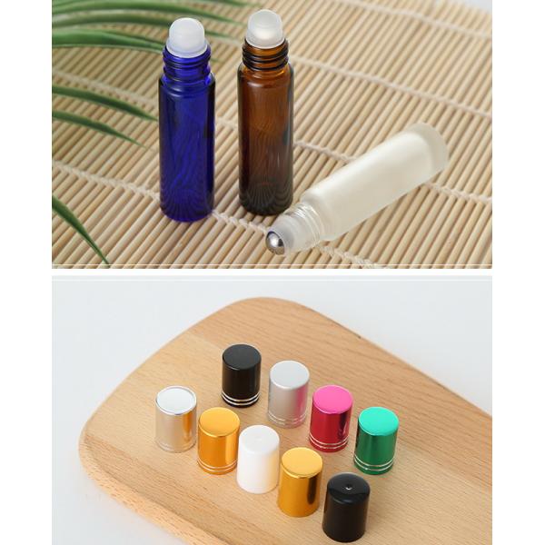 10ml Roll On Empty Perfume Bottle Essential Oil Amber Glass Roller Bottles