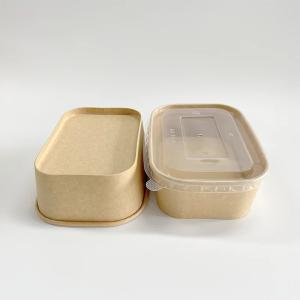 Food Grade 500ml Rectangular Paper Boxes And Lids For Branding