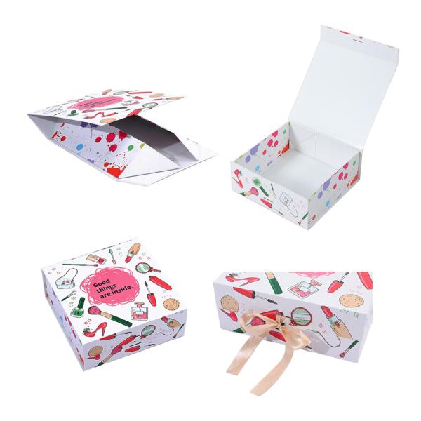 Custom Logo Customized Die Cut Rigid Cardboard Folding Magnetic Closure