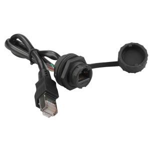 8P8C Male To Female RJ45 Network Cable With Waterproof Sets And Dust Cover