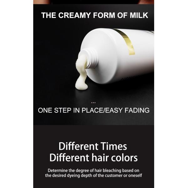 Nourishing Hair Bleaching Cream for Professional Stylists and Salons Fading and Long-Lasting Results