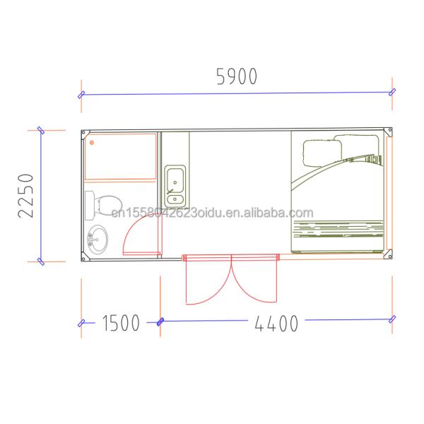 EU 20ft Wooden Houses Prefabricated Houses Galvanized Steel Structure Modern Luxury Prefab House for in Customized Color